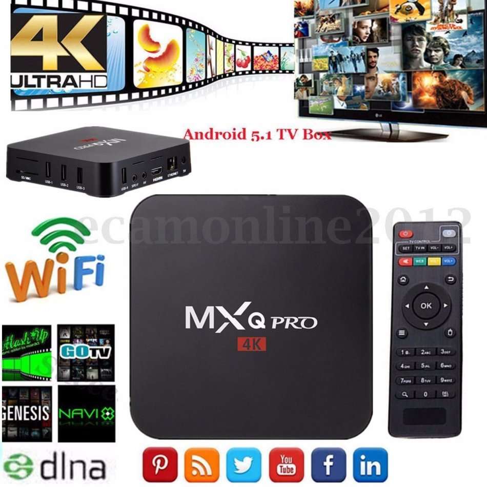* LOCAL STOCK* MXQ Pro HD 4K Android 5.1 Smart TV BOX Internet Media Player(Netlfix, WiFi, Kodi)