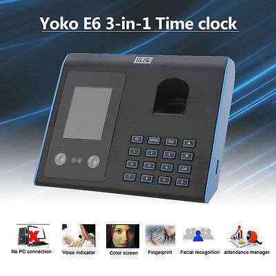 **LOCAL STOCK**Face Recognition Fingerprint Time Attendance Manager 1000 Face Capacity