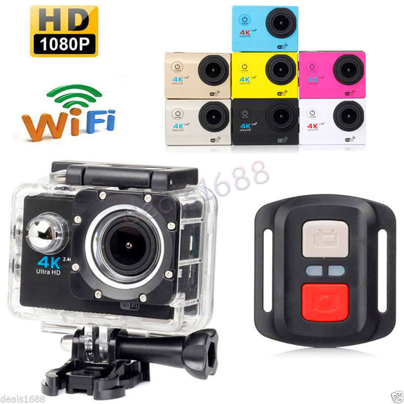 4K 2'' Ultra HD 1080P Sports WiFi Cam Action Camera DV HDMI Video Recorder