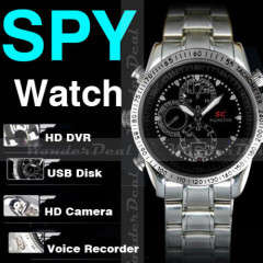 ***LOCK STOCK***8GB Waterproof Spy Watch Camcorder DVR Video Recorder-Pinhole Hidden Mini Camera