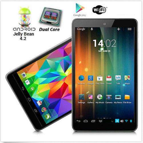 7 " Wifi Tab Android OS with 8GB onboard storage and 2 Cams. Colors: Black or White