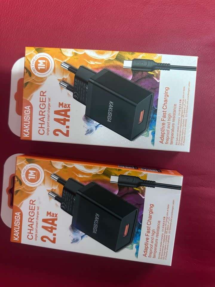 Kaku 2.4A Max Adaptive Fast charging C-type with adapter. Fireproofand high temperature resistance.