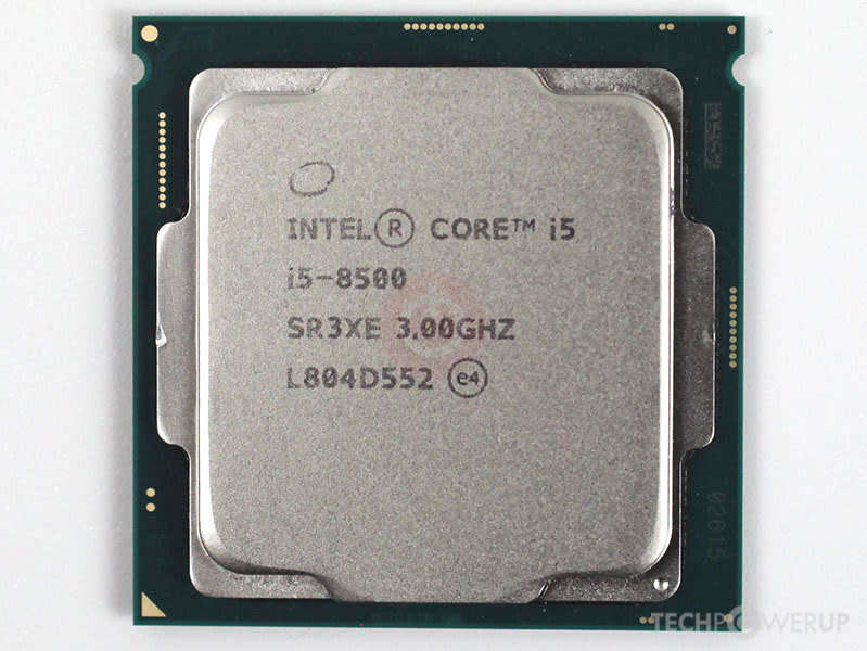 Intel® Core i5-8500 Desktop Processor 6 Core up to 4.1GHz Turbo LGA1151 300 Series-8th Gen CPU