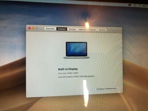 MacBook Pro (15-inch, Mid 2012) Intel quad Core i7