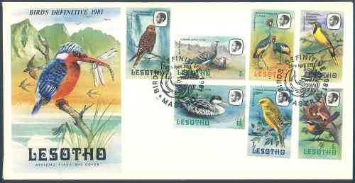 Lesotho 1981 "Birds" Official First Day Covers x (2)