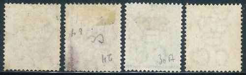 Cape of Good Hope 1871/76 Queen Victoria Definitive Issue used set of stamps (SACC 23 - 26)