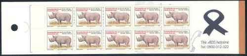 South Africa 1998 Rhino Booklet No. 41 (SACC 1177)