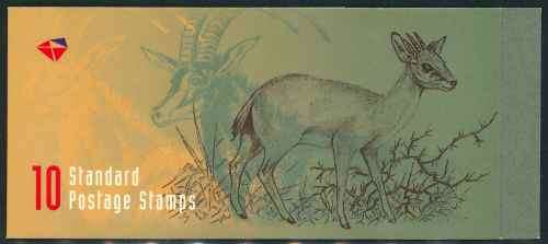 South Africa 1998 Redrawn Antelope Booklet No. 43 (SACC 1180)