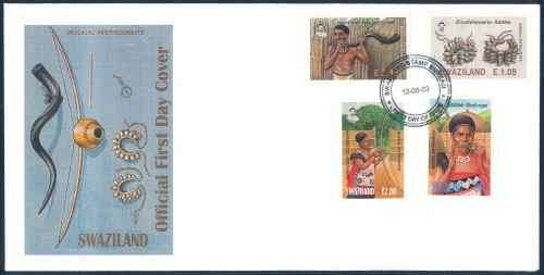 Swaziland 2003 "Musical Instruments" illustrated Official First Day Cover