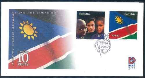 Namibia 2000 "10th Anniversary of Independence" Official illustrated First Day Cover