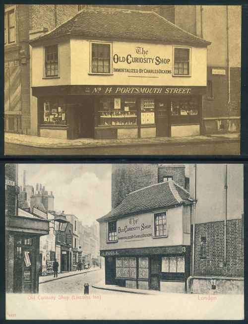 Great Britain stunning unused "Charles Dickens Old Curiosity Shop" Postcards x (2)