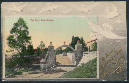 Orange Free State 1906 "The Fort" Postcard sent from Bloemfontein to Maraisburg in the Cape