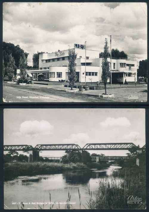 South Africa 1951/53 "Artco Photo S.A.R." black and white Postcards to Germany x (3)