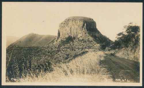 South Africa 1927 "Port St. John's" Postcard showing the Sugar Loaf Hill