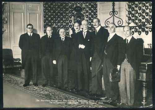 Sweden 1939 "The Nordic King and Finland Prime Minister of Foreign Affairs" used Postcard