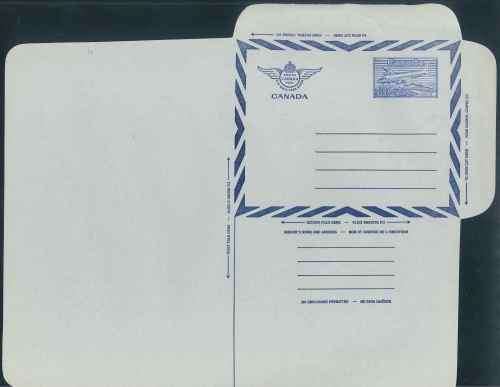 Canada unused Aerogrammes x (4)