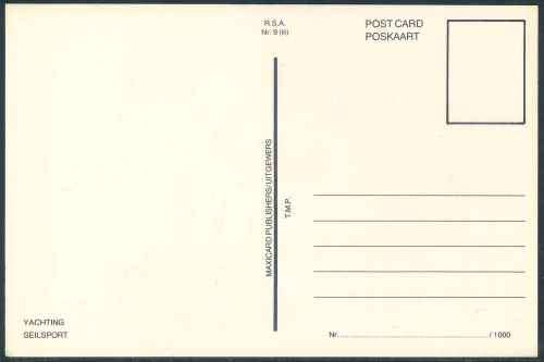 South Africa 1983 "Sport Activities - Yachting" Unserviced Maxicards with Colour Varieties x (4)