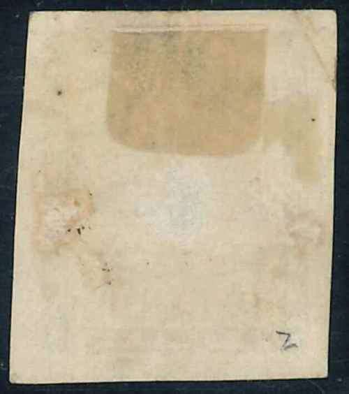 Argentina 1858 "Confederation" used Imperf 10c green stamp (SG 2)