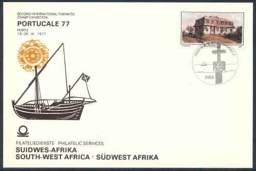 SWA 1977 PORTUCALE Second International Thematic Stamp Exhibition Postcard