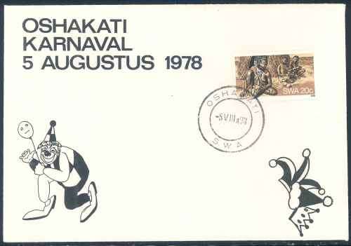 SWA 1978 "Oshakati Carnival" illustrated Cover