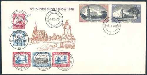 SWA 1978 "Windhoek Show" illustrated Commemorative Cover with original insert