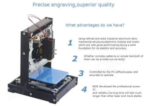 NEJE 500mW DIY Laser Box  Laser Engraving Machine