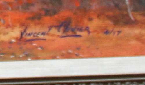 Klein Karoo Sunset Oil on Canvas Painting by Vincent Olivier