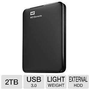 Western Digital 2TB Elements / My Passport Portable Hard Drive USB3