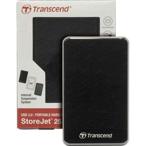 2TB EXTERNAL HARD DRIVE TRANSCEND STOREJET 25A3