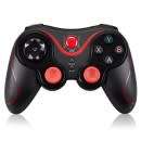 Wireless Bluetooth Gamepad Remote Control Joystick - Black + Red