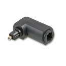 90 Degree Optical Toslink Audio FeMale To Male Optical Toslink Adapter