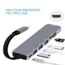 USB C Hub 7 In 1 Type C Docking Station 
