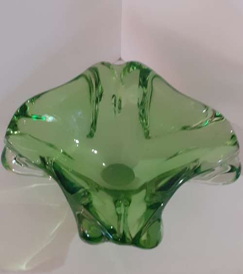 Stunning Green Murano Cigar Ashtray
