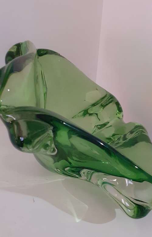 Stunning Green Murano Cigar Ashtray