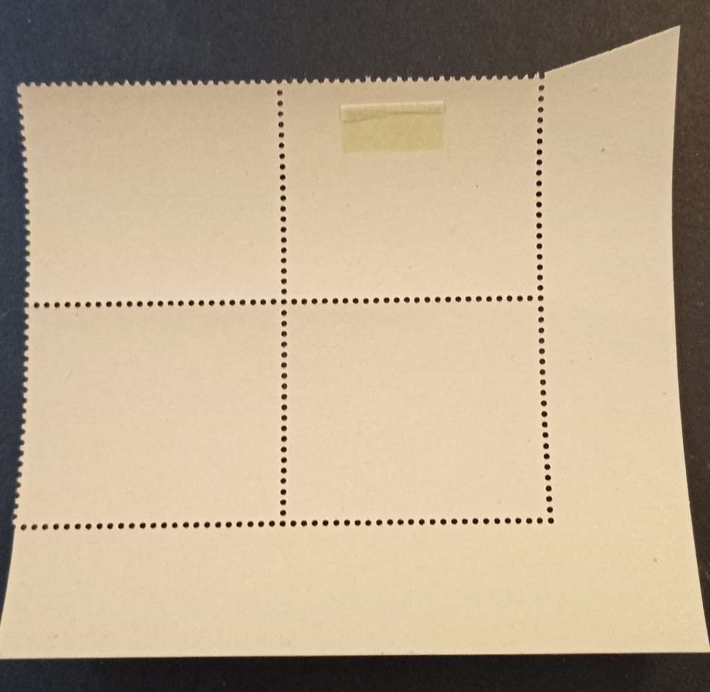 RHODESIA 1975-BROKEN 'ON' of occupational Cyl.Block of 4, 1 B #C150(a)