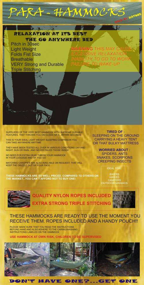 HAMMOCKS........ HANGMATTE