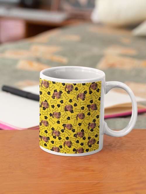 Pup on a mug 11oz Custom printed mug