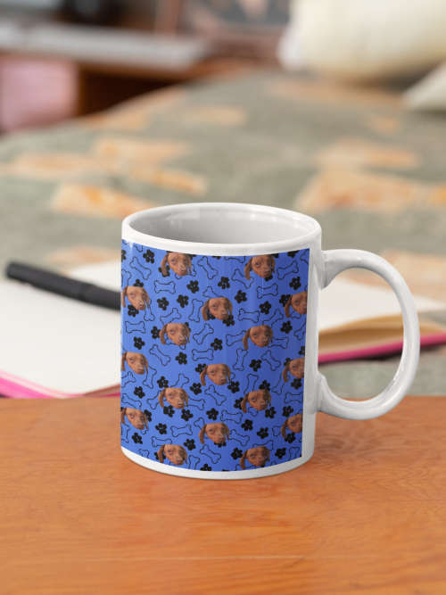 Pup on a mug 11oz Custom printed mug