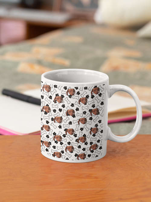 Pup on a mug 11oz Custom printed mug