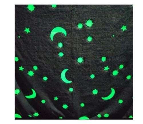 Grey Glow in the dark Blanket