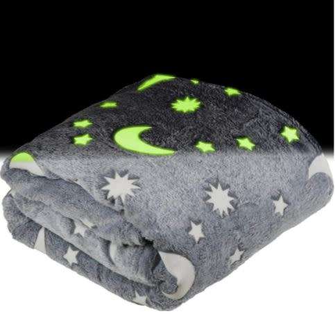 Grey Glow in the dark Blanket