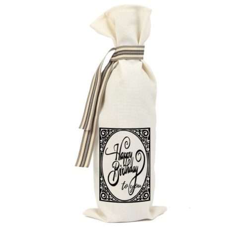 Wine Bottle Bag - Happy Birthday
