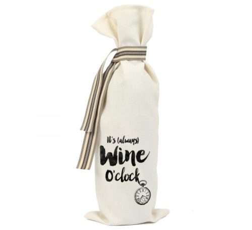 Wine Bottle Bag - It`s (always) wine o`clock