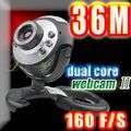 36.0 Mega Dual-Core USB PC Webcam w/Mic 160 Frames Per Second