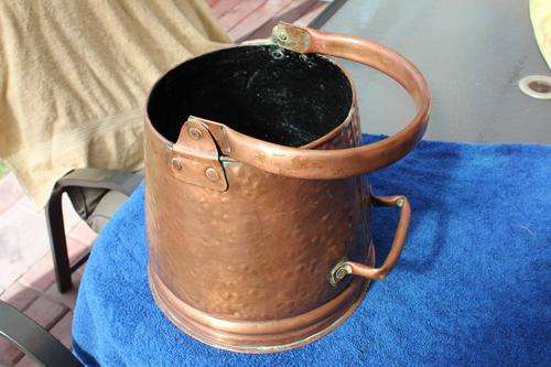 Large Copper Pot for Coal