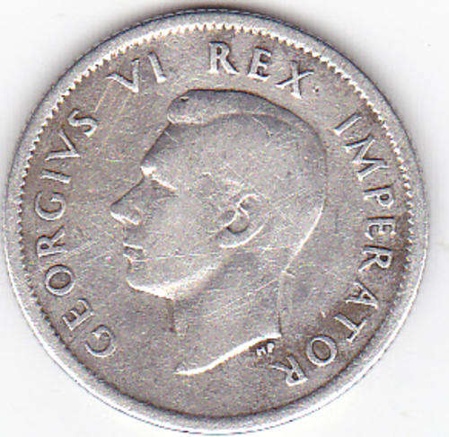 1942 ONE SHILLING SOUTH AFRICA - GEORGIVS VI IMPERATOR AS PER SCAN