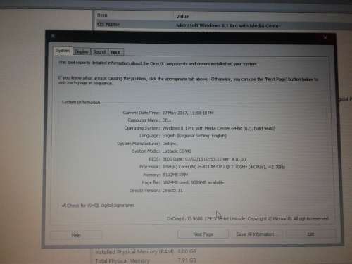 Good working condition - Dell latitude i5-4310m(Turbo) 8gb ram 250gb hd integrated graphics(1920mb)