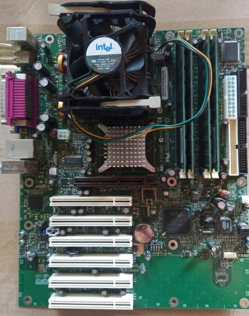 PCB with CPU and Ram