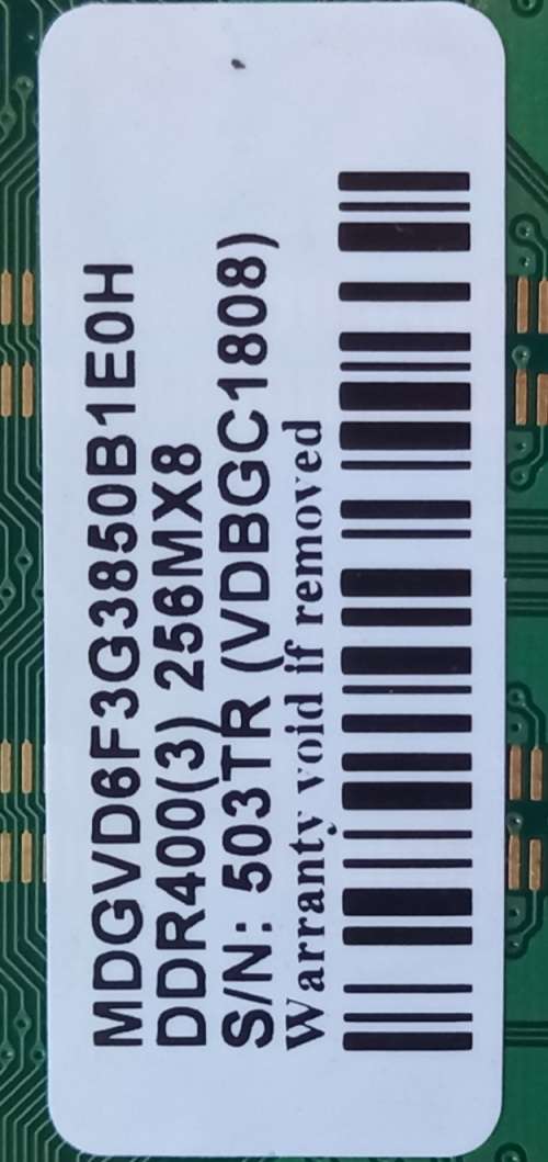 PCB with CPU and Ram