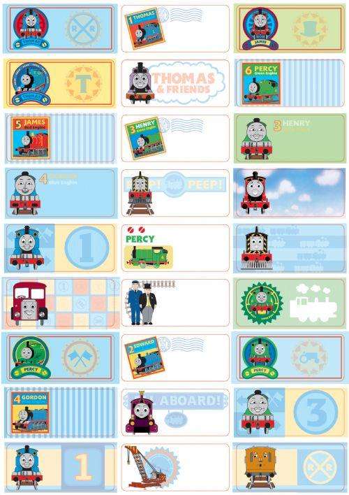 Personalized name sticker / thomas train